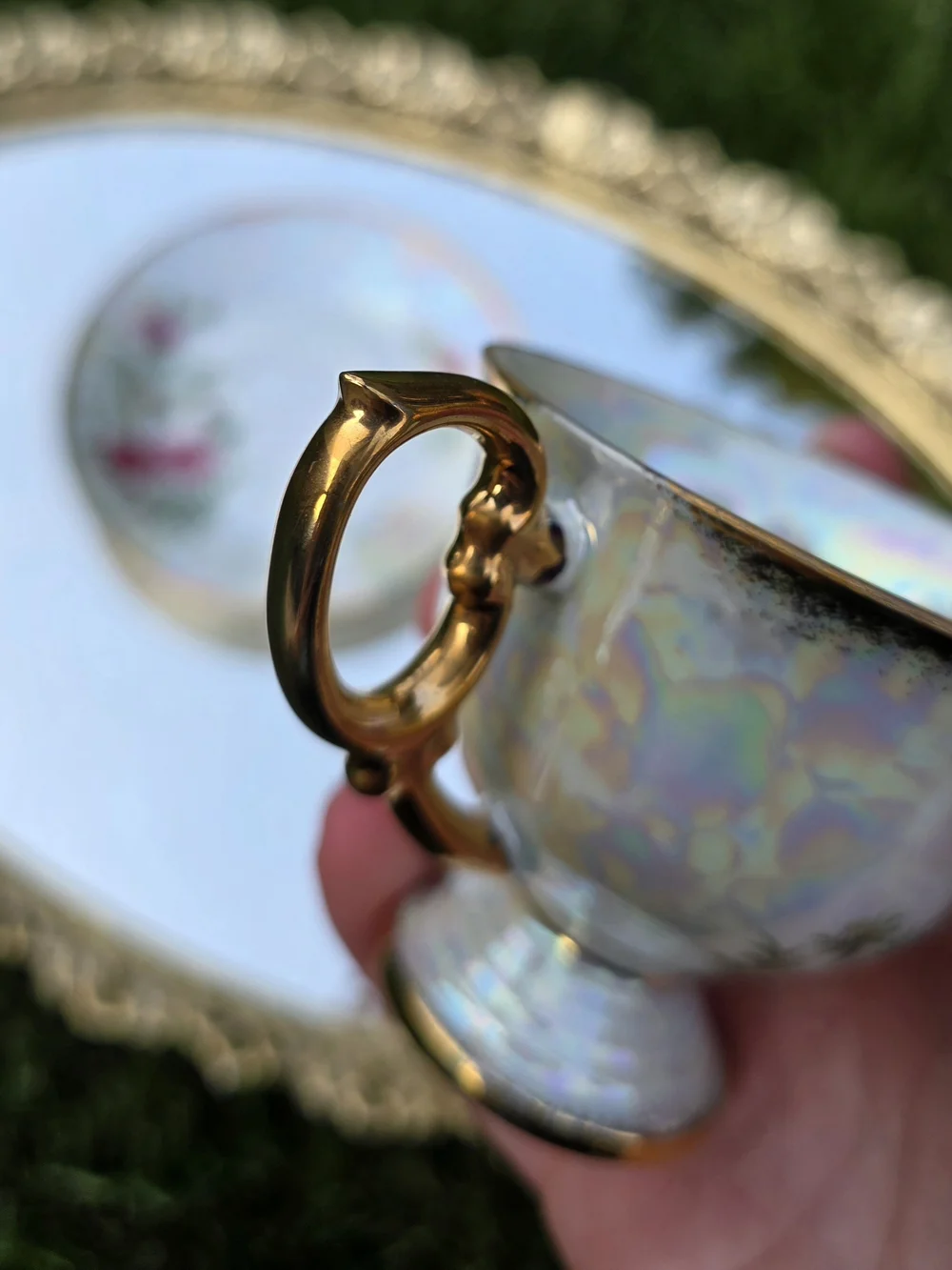 Ucacgo October Cosmo Vintage Teacup And Saucer Set